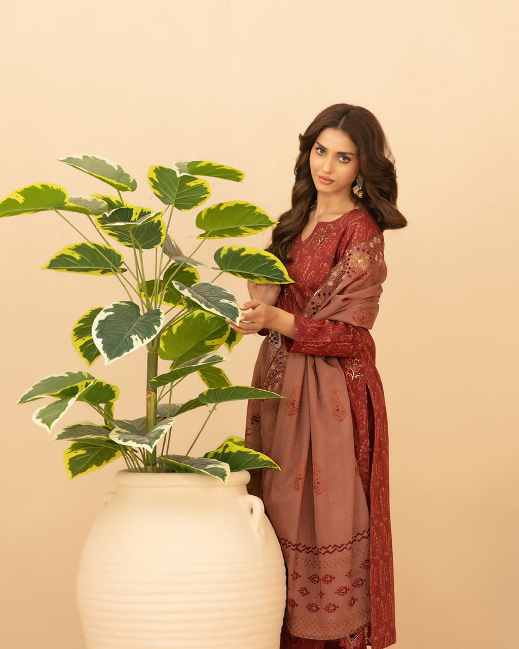 Emmera 3pcs Un-Stitched Emb Printed Lawn [D-3697]