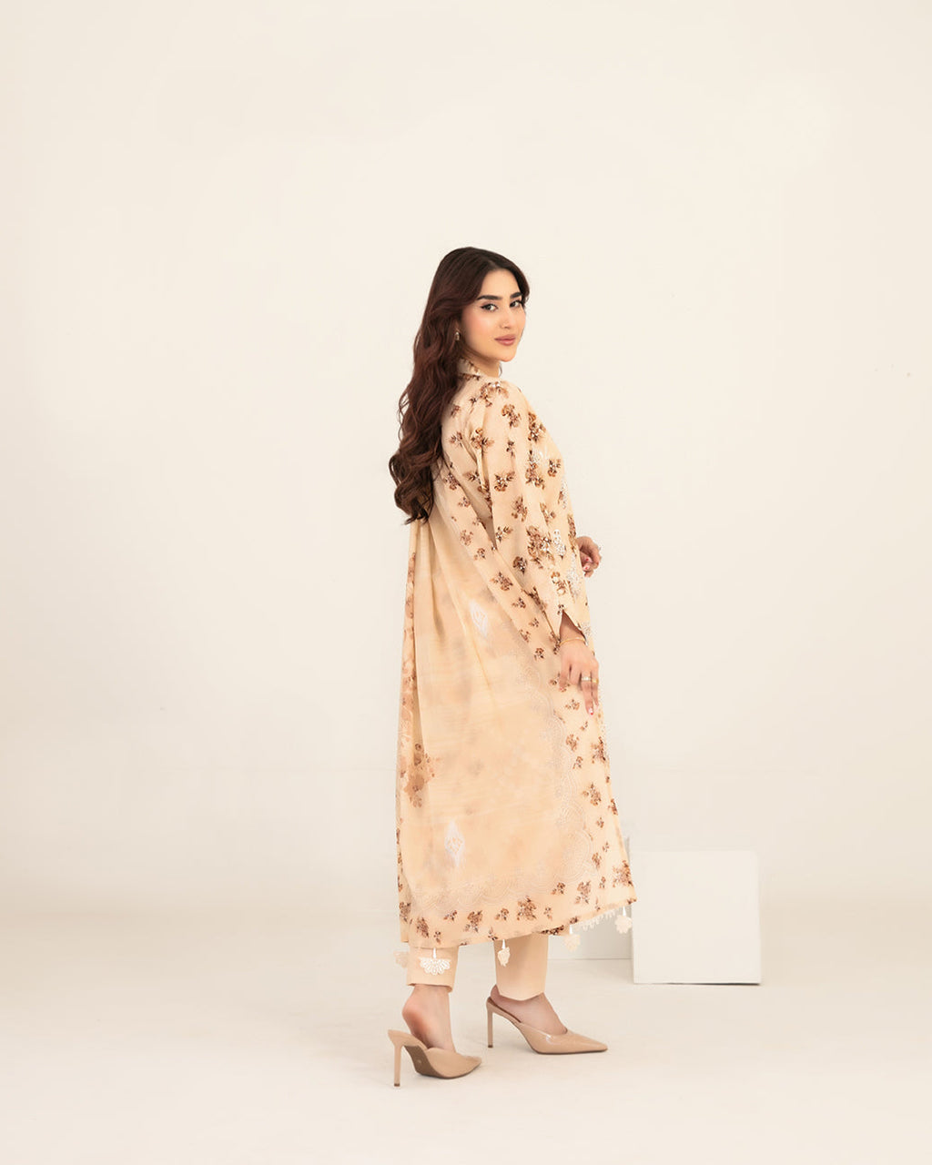 Meem 3pcs Un-Stitched Emb Printed Lawn [D-3858]