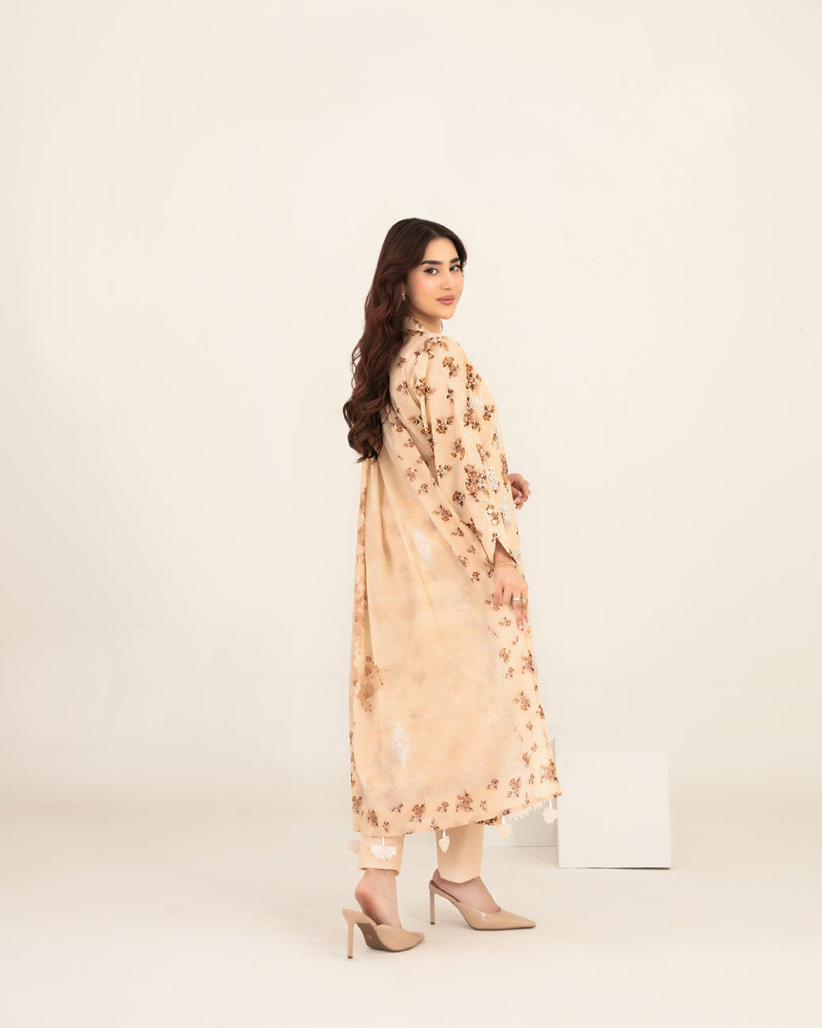 Meem 3pcs Un-Stitched Emb Printed Lawn [D-3858]