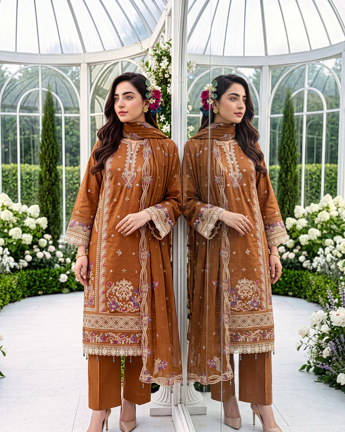 AFSANA LUXE PRET LAWN COLLECTION BY RAVAH STUDIO 202345