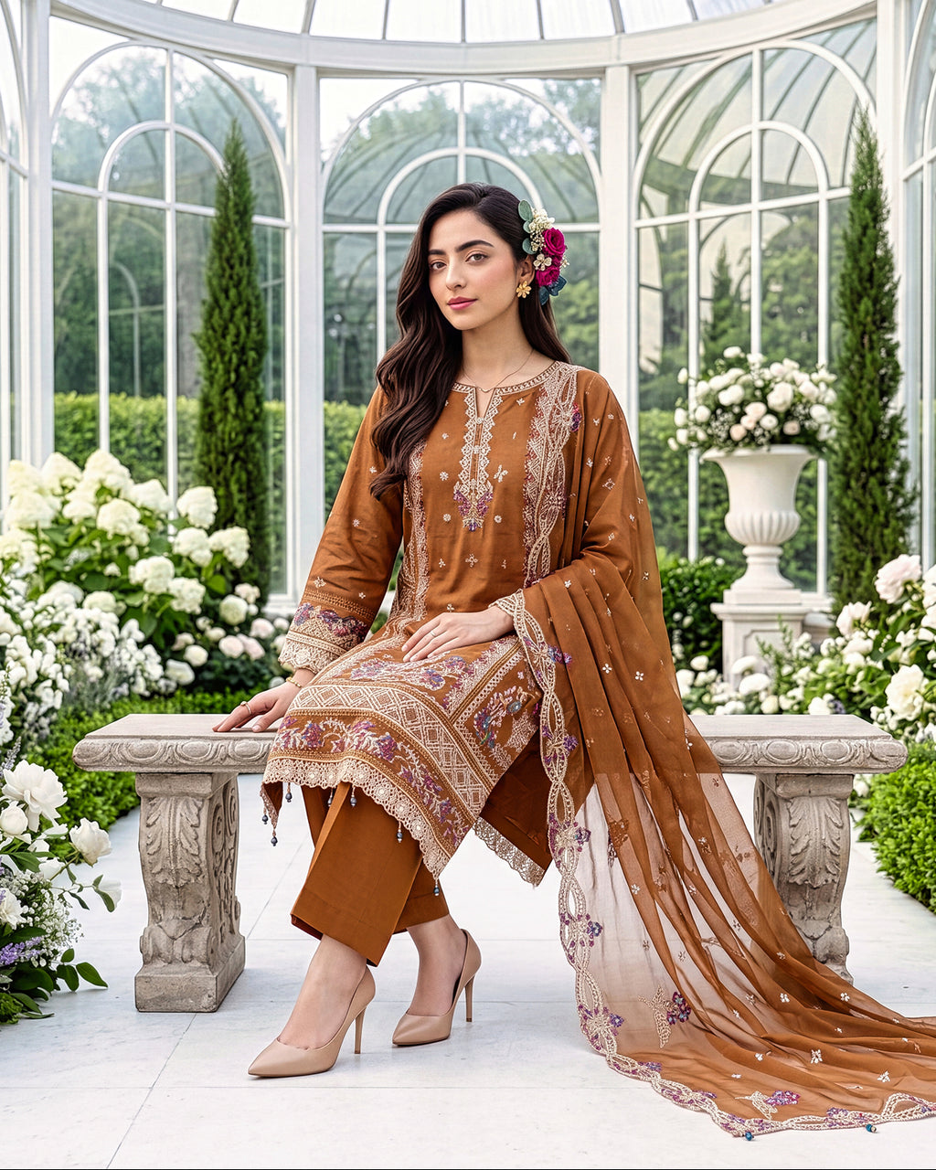 AFSANA LUXE PRET LAWN COLLECTION BY RAVAH STUDIO 202345