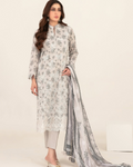 Meem by Tawakkal Fabrics Embroidered Lawn Unstitched 3 Piece Suit - D-3864 - TF26MEM - Off White - Summer Collection