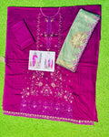 Efza 3pcs Un-Stitched Emb Lawn [D-2976]