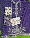 Ohana 3pcs Un-Stitched Emb Printed Lawn [D-3366]